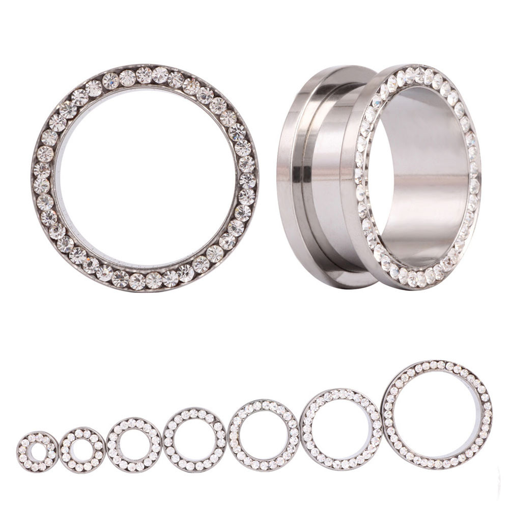 2 szt./lot Kryształowe tunele  – Body Jewelry Gauges recenzja i cena