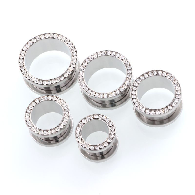 2 szt./lot Kryształowe tunele  – Body Jewelry Gauges recenzja i cena
