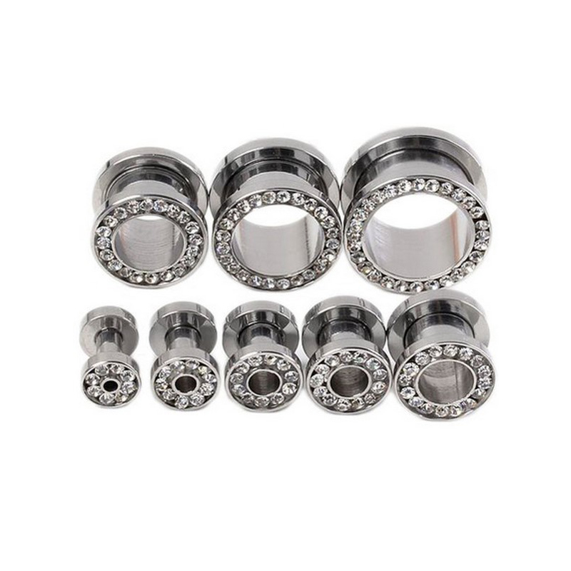 2 szt./lot Kryształowe tunele  – Body Jewelry Gauges recenzja i cena