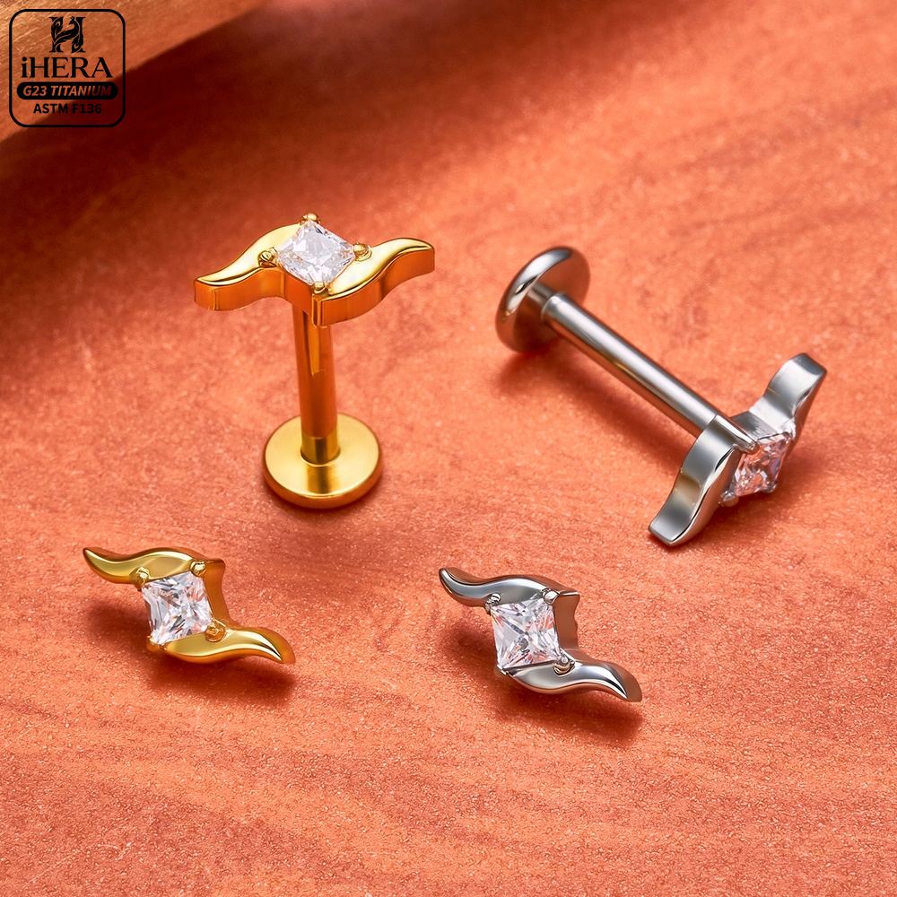 Segment labret z tytanu G23, k – Body Jewelry Vertical Labret recenzja i cena