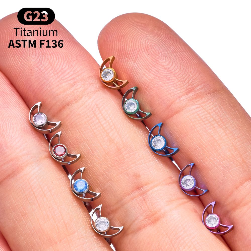 Zestaw labretów z tytanu G23 z – Body Jewelry Vertical Labret recenzja i cena