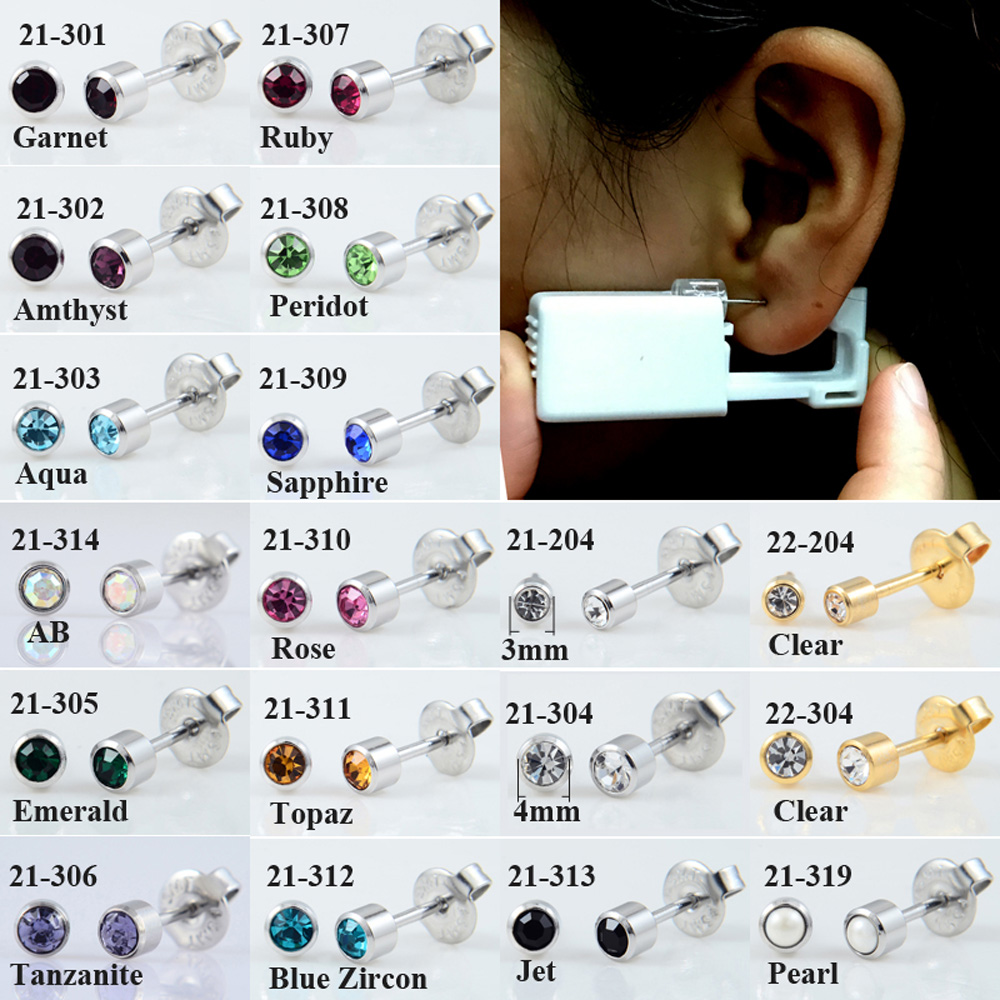 24 sztuk/pudło bez bólu zestaw – Body Jewelry Tunnels recenzja i cena