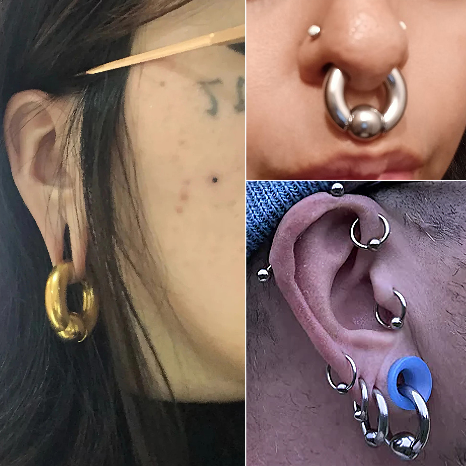 1Pc 00G-0G-12G Duże pierścieni – Body Jewelry Gauges recenzja i cena