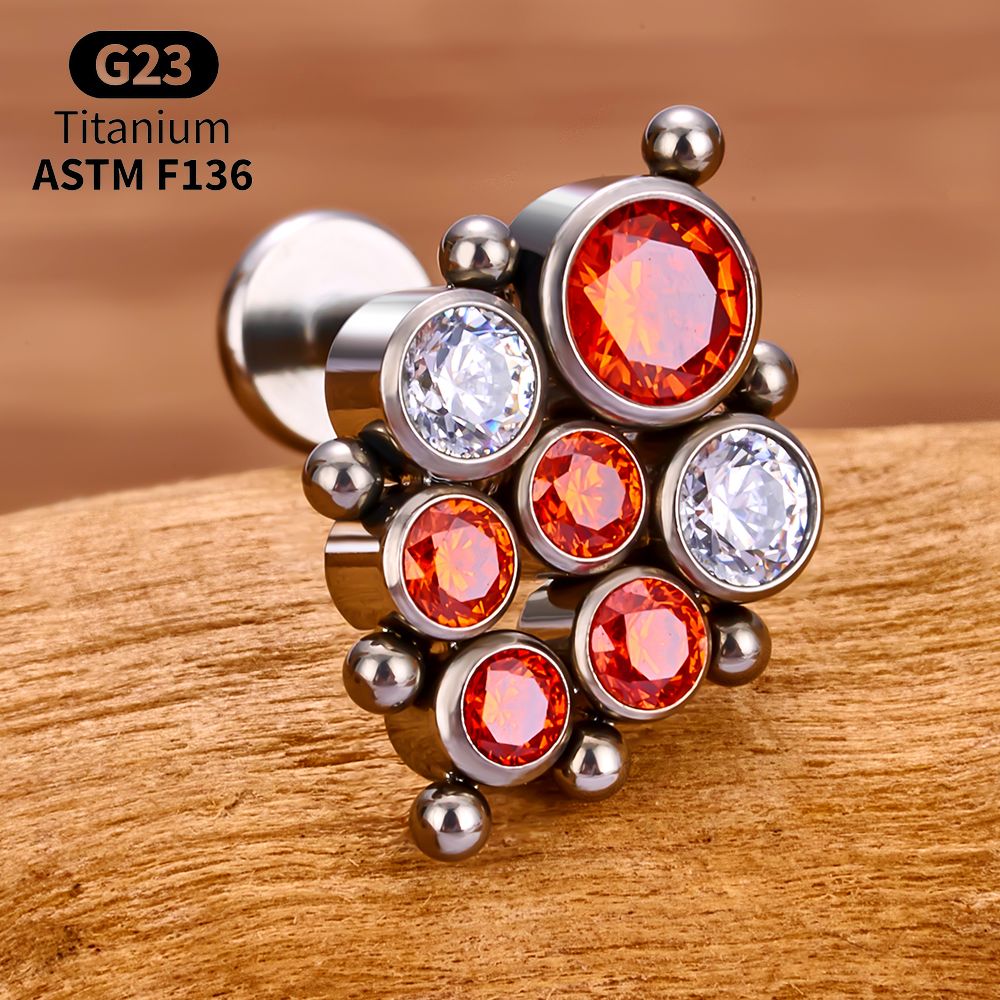 Zestawy labretów z tytanu z op – Body Jewelry Vertical Labret recenzja i cena