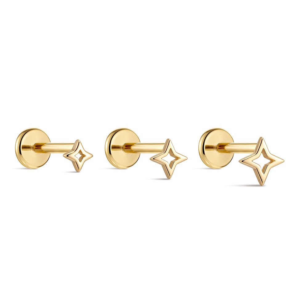 ROXI 1 szt. 5/6/8mm 14K Złoto  – Star Flat Back recenzja i cena